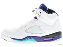 AIR JORDAN 5 RETRO GRAPE 2013 136027-108 white/new emerald-grp ice-blk エア ジョーダン 5 【新古品】