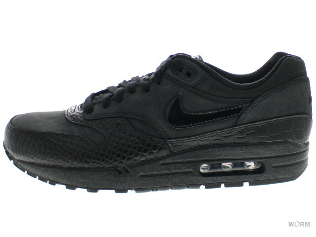 【27.5cm】NIKE WMNS AIR MAX 1 PRM 454746-004 black/black-mtllc silver-vlt エア マックス 【新古品】