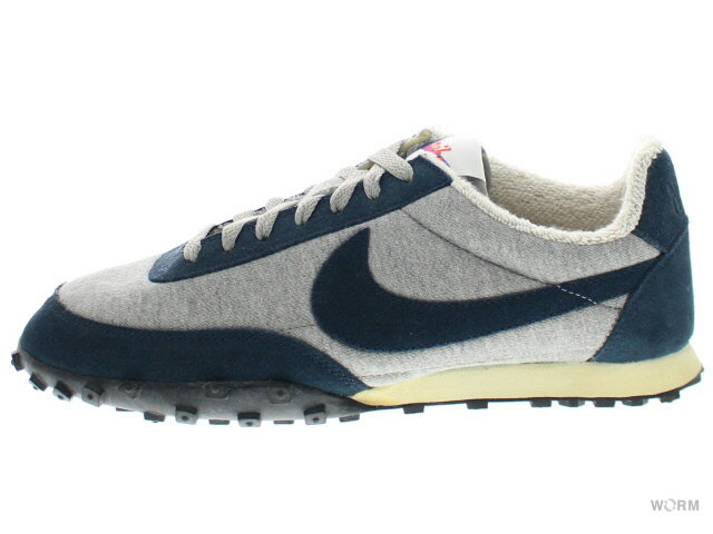 NIKE WAFFLE RACER PRM 637988-041 medium grey/armmy navy-sl-blck ナイキ ワッフルレーサー 未使用品【中古】