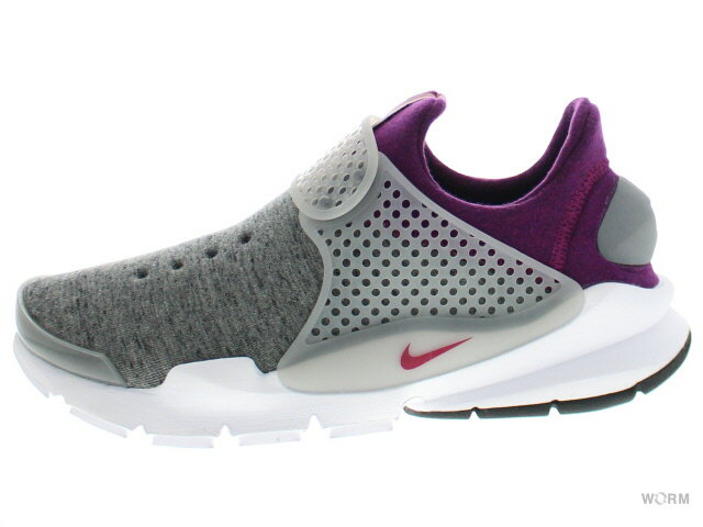 NIKE SOCK DART TECH FLEECE 834669-006 grey heather/cool grey-mlbrry ソックダート 未使用品【中古】