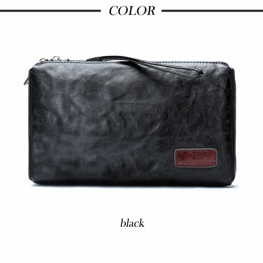 ハンドバッグ クラッチバッグ メンズ 本革 厳選牛革 財布 レザー 小さめ おしゃれ ミニバッグ パール ビジネス 冠婚葬祭 カジュアル フォーマル おしゃれ 高級感 ファスナー 男性 黒 ブラック ギフト