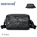 ショルダーバッグ メンズ 斜めかけバッグ 多機能 本革 厳選牛革 収納力 実用性 耐久性 斜めかけ メッセンジャーバッグ 肩掛け ワンショルダー 実用的 肩掛け レザー カジュアル スタイリッシュ アウトドア 通勤 通学 父の日 プレゼント(4)