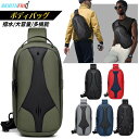 OZUKO ボディバッグ メンズ ショルダーバッグ 型崩れしない 超軽量 大容量 多機能 2way ボディーバッグ 斜めがけ 肩掛け 防犯 撥水 おしゃれ かっこいい 丈夫 頑丈 耐久性 軽い カバン お出かけ 通勤 通学 おすすめ 送料無料(4)