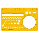 UCHIDA ウチダ マービー テンプレート No.80 カードサイズ定規 1-843-0080