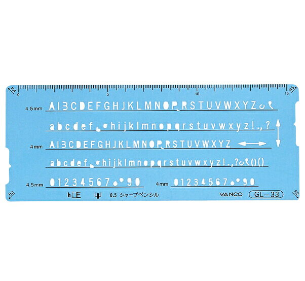 樂天商城 - VANCO バンコ テンプレート 英数字 コンデンス書体 GL-33 10533