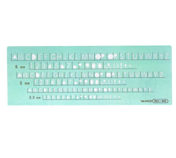 Rakuten - VANCO バンコ テンプレート 英数字 80型定規 80-E2 10852