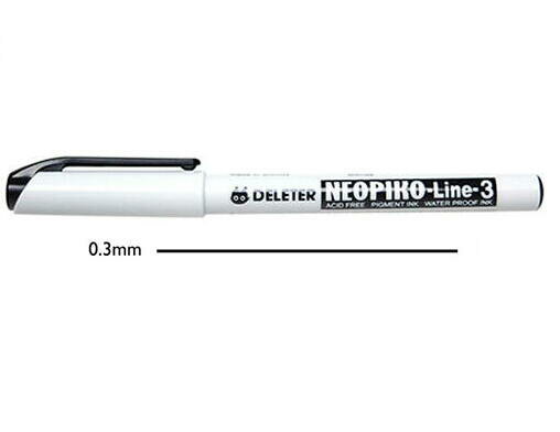 デリーター ミリペン NEOPIKO Line3 ネオピコライン3 ブラック 0.3mm 3119130