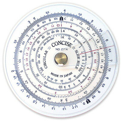 コンサイス 定規 円形計算尺 27N 100805