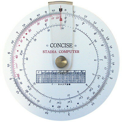 コンサイス 定規 円形計算尺 スタジア計算器 100850