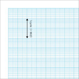 SAKAEテクニカルペーパー 特殊片対数グラフ用紙 上質紙 81.4g/m2 A4 10枚 アイ色 A4-6片1