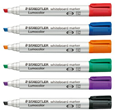 ステッドラー ルモカラー ホワイトボードマーカー 角芯 単色 10本入 351 B