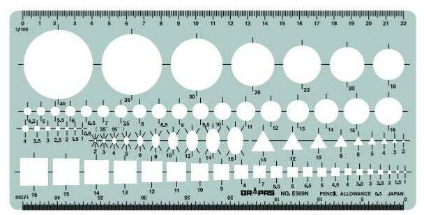 DRAPAS ドラパス テンプレート E型 建築士受験用テンプレート No.31-E509N