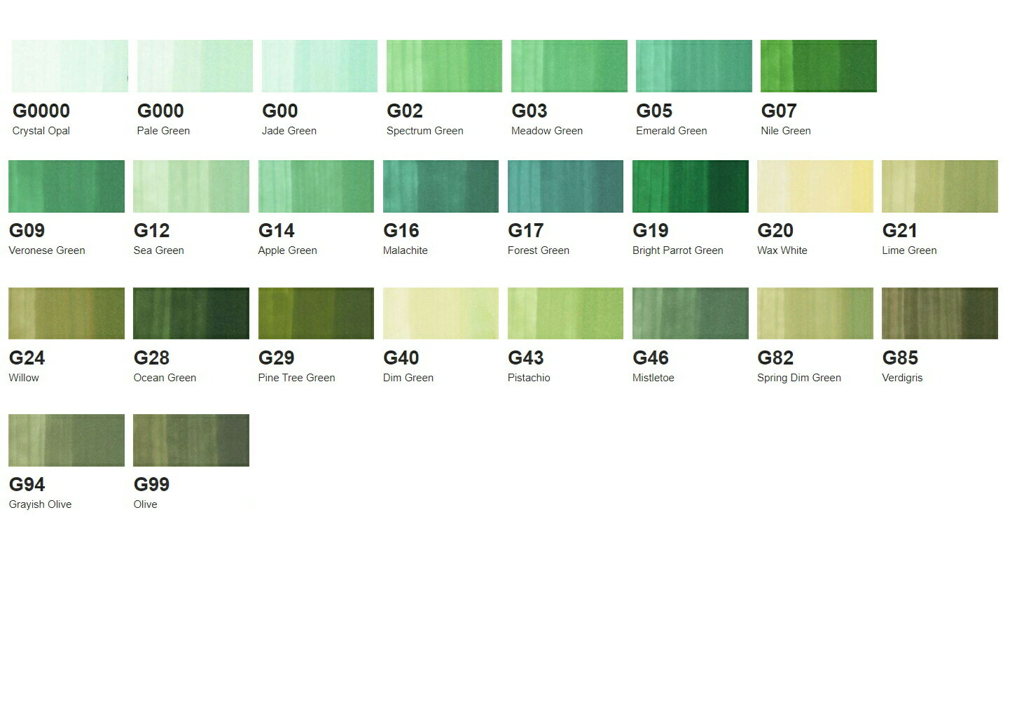 .Too COPIC ink コピックインク 単品 G