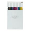 三菱鉛筆 水性サインペン EMOTT エモット 10色セット No.3 PEMSY10C.NO3