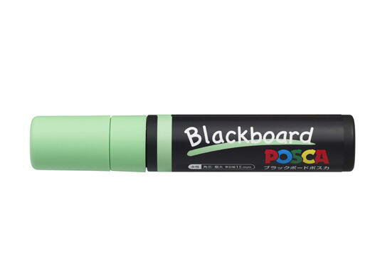 三菱鉛筆 水性マーカー Blackboard POSCA ブラックボードポスカ 極太角芯 黄緑 PCE50017K1P.5