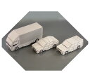 TAKEDA 建築模型 ジオラマ材料 紙製車 3種 セダン ワゴン トラック 1/100 3種各2個入 40-0419(3)