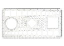 ドラパス 三幸製図 ドラパステンプレート E型英字定規 タイプ2 No.31-E832