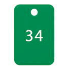 オープン工業 スチロール番号札 26～50 25枚 緑 BF-55-GN