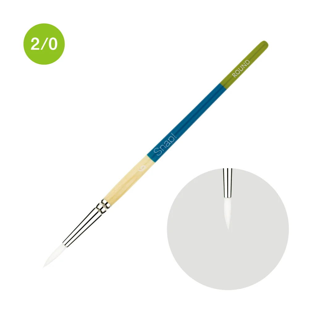 ホルベイン プリンストン 画筆 スナップ！ 9850 ホワイトタクロン ラウンド R-2/0 108341