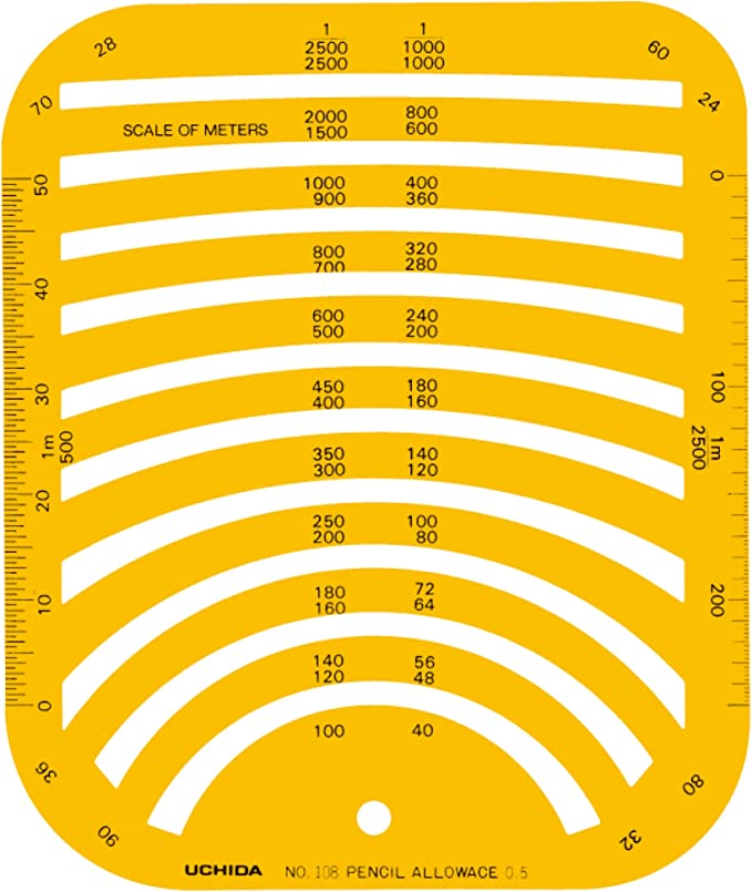 UCHIDA ウチダ マービー テンプレート No.108 円周定規 012-0025
