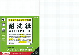 オキナ プロジェクト耐水用紙 A4 耐洗紙 5ミリ方眼罫 30枚入 PW3044