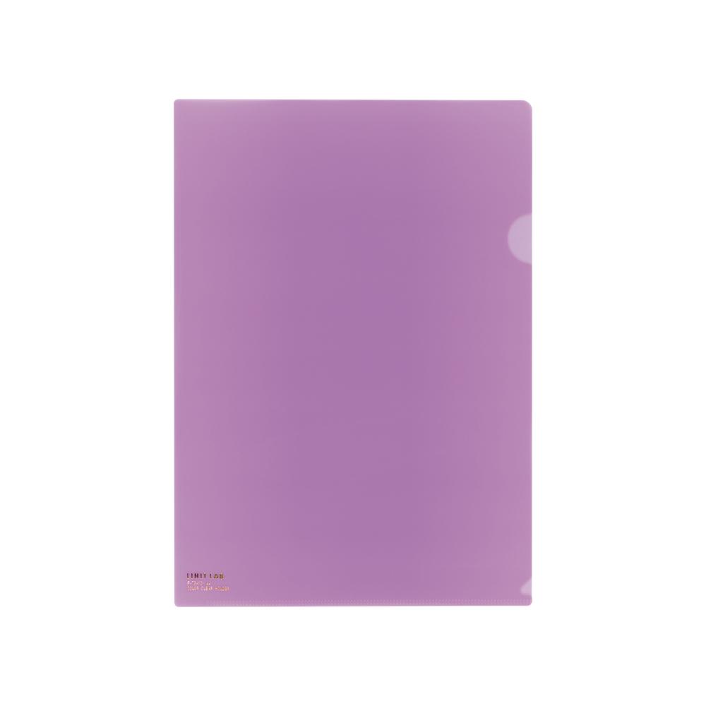 リヒトラブ カラークリヤーホルダー A4 藤 F-78-10