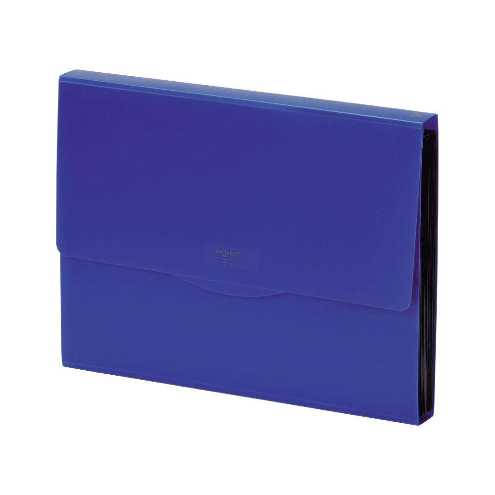リヒトラブ リクエスト 不透明ドキュメントファイル A4 藍 G5800-11