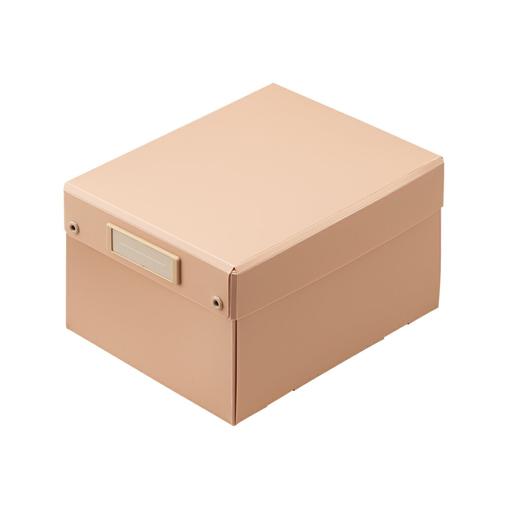 リヒトラブ Roomy 折りたたみボックス ピンク A-796-12