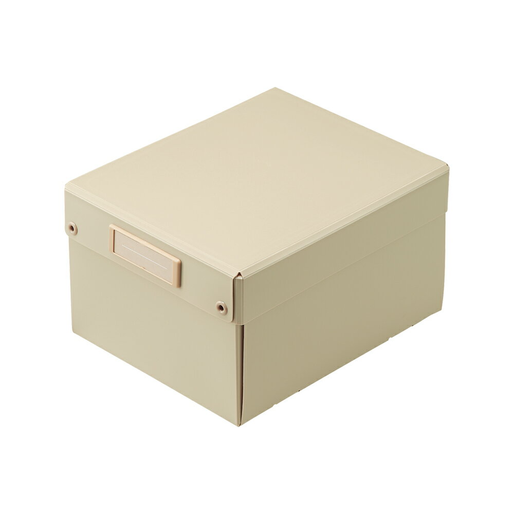 リヒトラブ Roomy 折りたたみボックス ベージュ A-796-16