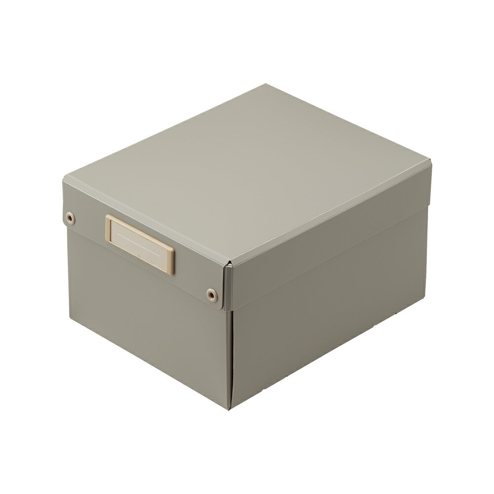 リヒトラブ Roomy 折りたたみボックス グレー A-796-27