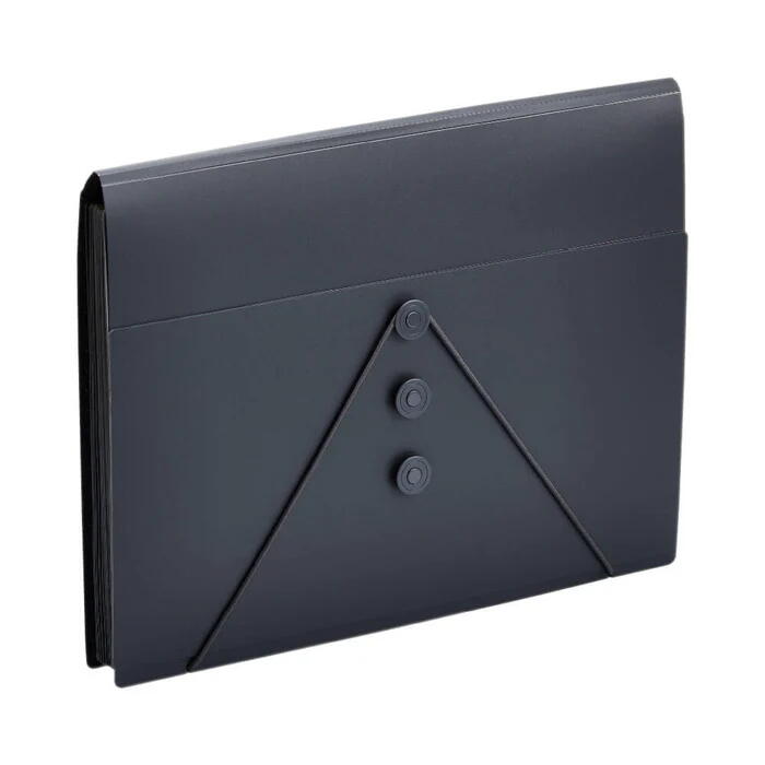 キングジム サクッと整理 ドキュメントファイル フタ付タイプ 黒 2290-BK