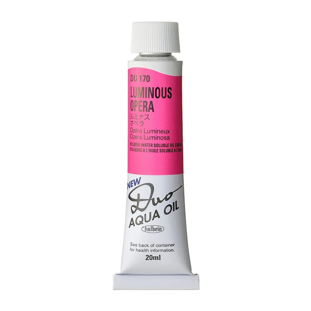 Rakuten - ホルベイン 水可溶性油絵具 アクアオイルカラー デュオ ルミナス色 20ml DU170 ルミナス オペラ 3本入 023170