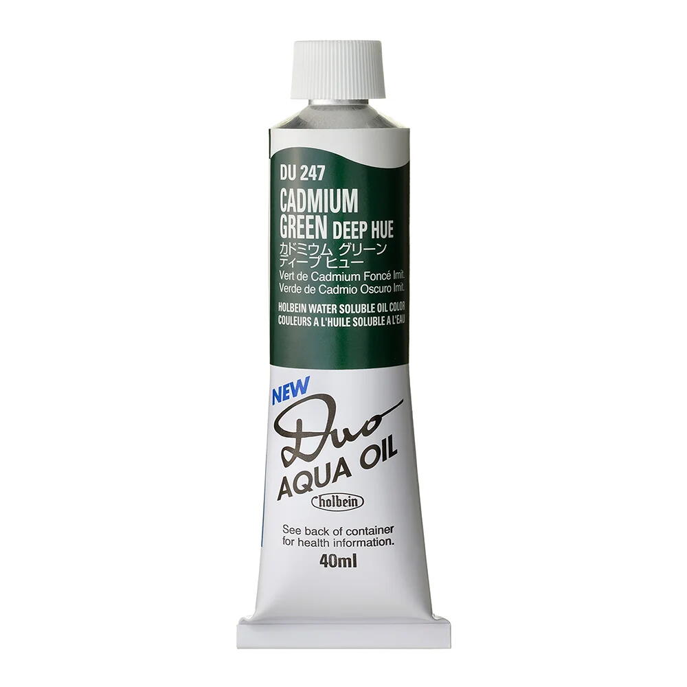 樂天商城 - ホルベイン 水可溶性油絵具 アクアオイルカラー デュオ 緑系 40ml DU247 カドミウム グリーン ディープ ヒュー 3本入 023247