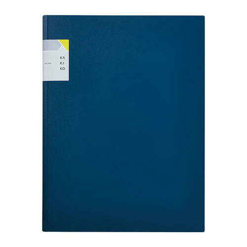 キングジム カキコホルダー 2ポケット ネイビー A4 タテ 8647-NV