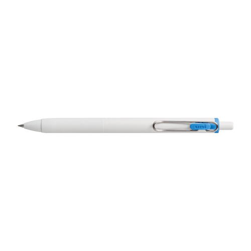 三菱鉛筆 ゲルインクボールペン ユニボール ワン 0.38mm オフホワイト軸 インク色 ライトブルー UMNS38.8 wow-10037295 Office WOW!楽天市場店 パッケージ画像