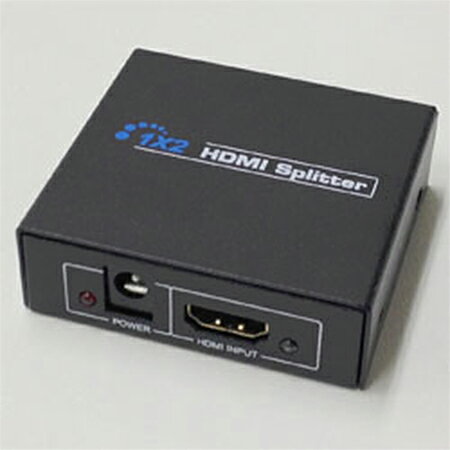 1つのHDMI入力を2分配 HDMI分配器(1入力x2出力)　HSP1X2　HDMI Ver 1.4 / HDCP、 フルハイビジョン(Full HD) 1080p対応