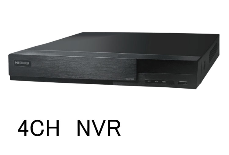 4ch　POE内蔵ネットワークビデオレコーダー　NVR-POEK04-2TB　2TB-HDD搭載　（200万画素～800万画素 NVR 録画装置 防犯カメラ 監視カメラ）