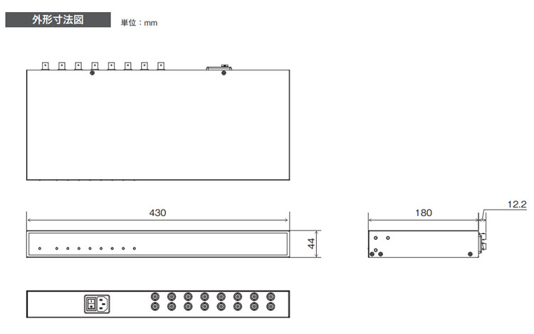 ���ʥ���HD(AHD)��8ch��󥱡��֥������Ÿ���˥åȡ�catFE-B039�����Ÿ��ž����� 1�����֥��