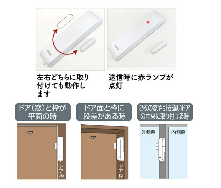 ドア・窓センサー XP30A 送信機 (XPN...の紹介画像2