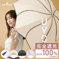 【母の日キャンペーン★クーポンで10%OFF】【UVO公式】最強の日傘 長傘／8本骨 完全...