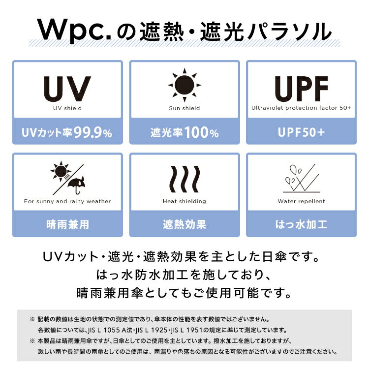 【Wpc.公式】 日傘折りたたみ 遮光軽量 フラワーシルエット ミニ【親骨50cm 手開き...