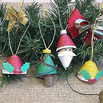 紙バンド手芸トライアルキット♪クリスマスミニマスコットセット♪ 紙バンド手芸トライアルキット♪クリスマスミニマスコットセット♪