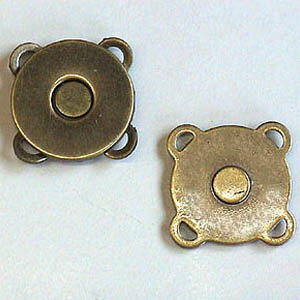 縫い付けマグネットボタン（縫い付けマグネットホック）約18mm1個パックのサムネイル