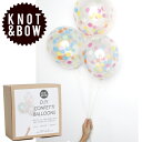 【数量限定特価】コンフェッティバルーン KNOT & BOW 紙吹雪風船 手作りキット(風船12個入り) MULTI