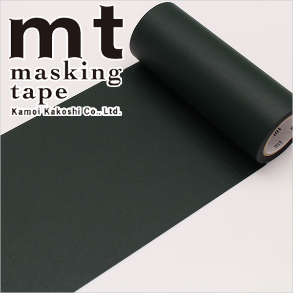 【楽天マラソンSALE10％OFF】マスキングテープ 　mt カモ井加工紙 mt fab 黒板テープ（100mm×5m） MTBB002