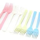 テーブルウェア フォーク モザイク Mozaik マカロンカラー プラスチック製 フォーク(19cm) 8本セット MLFRMX8