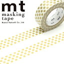 マスキングテープ mt カモ井加工紙mt 1P （15mmx10m）MT01D365 ドット 金
