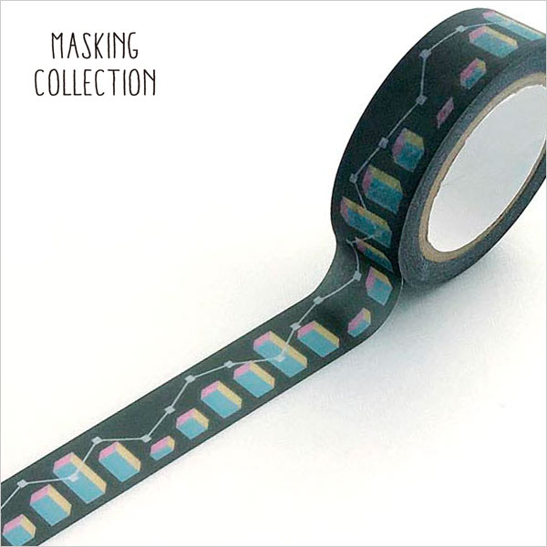 マスキングテープ ワールドクラフト WORLD CRAFT グラフ W01-GMT-0015 15mm×7m