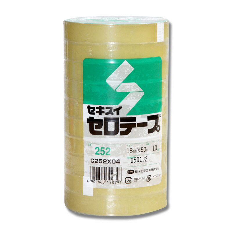 �����ơ��� �������� SEKISUI No��252 18mm��50m�� 10��