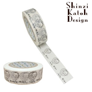 【楽天スーパーセール限定特価】マスキングテープ シール堂 シンジカトウ Shinzi Katoh 絶滅危惧種 キーウィ KIUI 2 15mm幅 ks-mt-10314